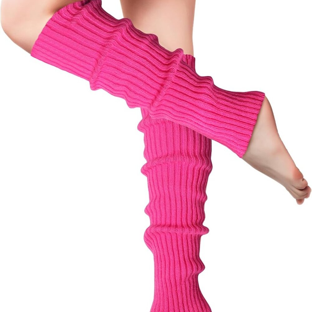 Leg Warmers - Fashion Knit Neon Leg Warmers for Women 80s Sports Party Yoga Acce